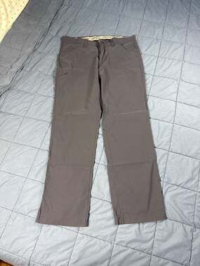 Orvis Men's Tech Pants Gray Size 38x32 Nylon Spandex Stretch Outdoor Trousers